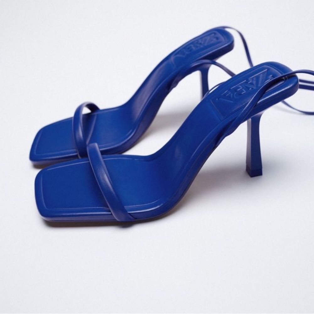 Zara Royal Blue Strappy Heels